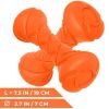 Dog Fetch Toy Outdoor Barbell Dog Toy for Small Medium and Large Breed Dogs Floating Dog Toy Orange