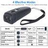 Ultrasonic Anti Barking Device Rechargeable Handheld Dog Barking Deterrent with 4 Modes LED Flashlight Dog Repeller