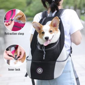 Pet Dog Carrier Bag Carrier For Dogs Backpack Out Double Shoulder Portable Travel Backpack Outdoor Dog Carrier Bag Travel Set (Color: Orange, size: L for 10-13kg)