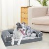 Dog Bed Pet Bed Sofa Dog Couch Pet Cushion Carpet Mattress with Washable and Removable Cover for Medium Large Dogs