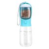 18.6OZ Portable Dog Water Bottle Pet Water Dispenser with Detachable Food Container Leak-Proof Lock Design for Dog Walking Traveling Hiking Outdoor Ac