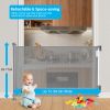 Retractable Baby Security Gate Door 58.3in Extra Wide Stair Gate for Toddlers Dogs Baby Gate with Punch Kit Punch-free Kit for Doorway Hallway Indoor