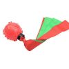 Funny Pets Dog Puppy Cat Ball Teeth Toy Chew Dog Molar Pet Sound Ball Ribbon Throwing Interactive Super Bite-resistant